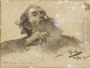 Cabeca Masculina by Jose Malhoa