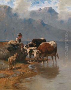 Derhirte Und Seine Herde