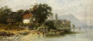 Am Ufer Der Fraueninsel. Am Ufer Der Fraueninsel.