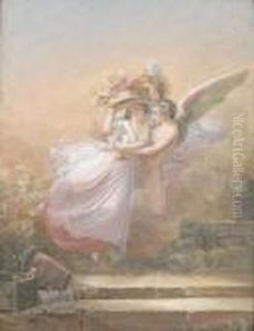 Amour Emportant La Bouquetiere by Jean-Baptiste Mallet