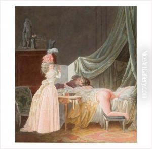 Scene Galante by Jean-Baptiste Mallet