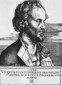Portrait Of Philip Melanchthon by Albrecht Durer