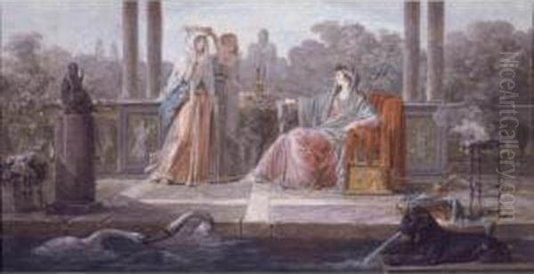 A Young Woman Being Crowned - view 1