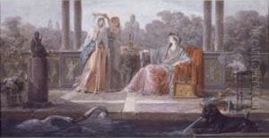 A Young Woman Being Crowned by Jean-Baptiste Mallet