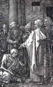 St Peter And St John Healing The Cripple by Albrecht Durer