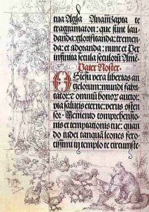Illumination from Priere book by Albrecht Durer