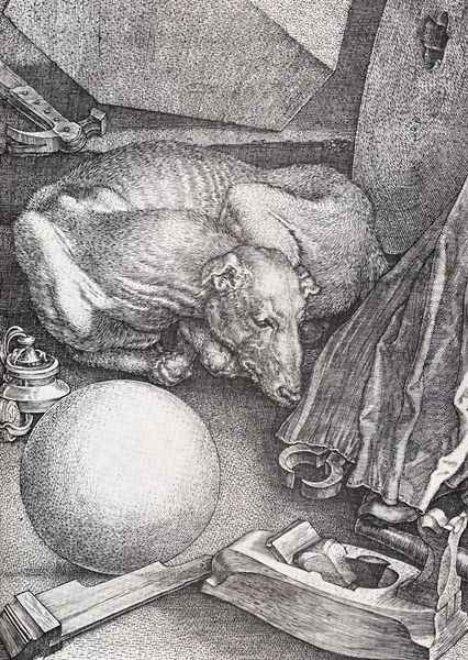 Melencolia I (detail) by Albrecht Durer