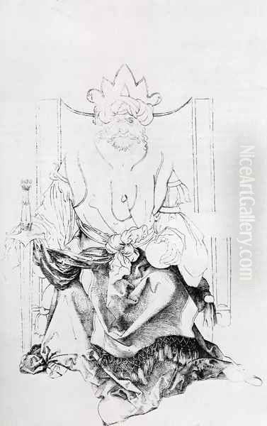 Oriental Ruler Enthroned - view 1