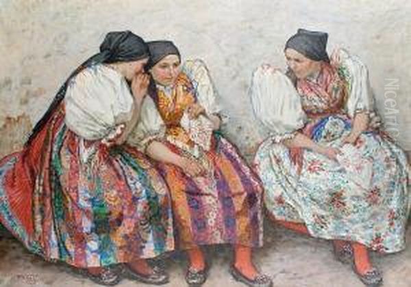 Three Girls In Traditional Dress - view 1