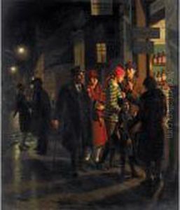 Winter Shopping In Prague by Vaclav Maly
