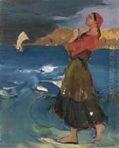 Woman At The Sea