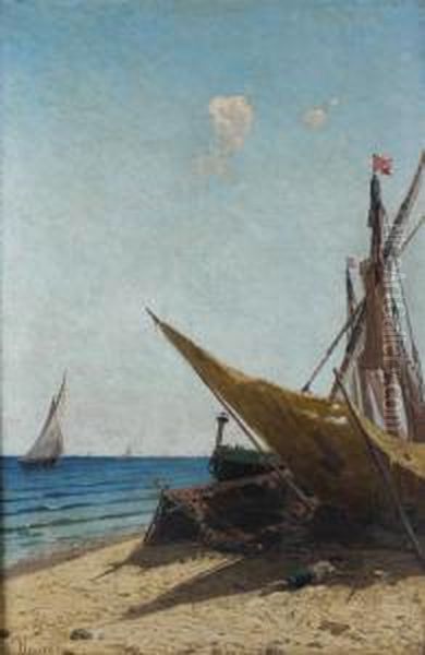 Bateau De Peche Sur La Greve - view 1