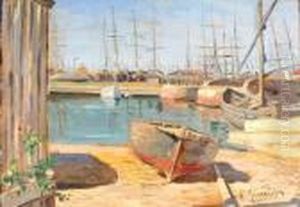 Barche Al Porto by Ugo Manaresi