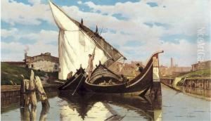 Canale Di Livorno by Ugo Manaresi