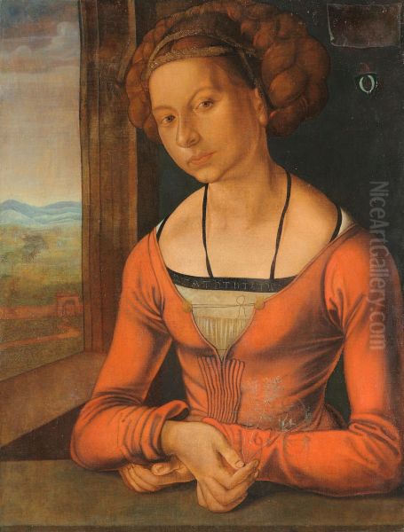 Portrait of a Woman with Her Hair Up - view 1