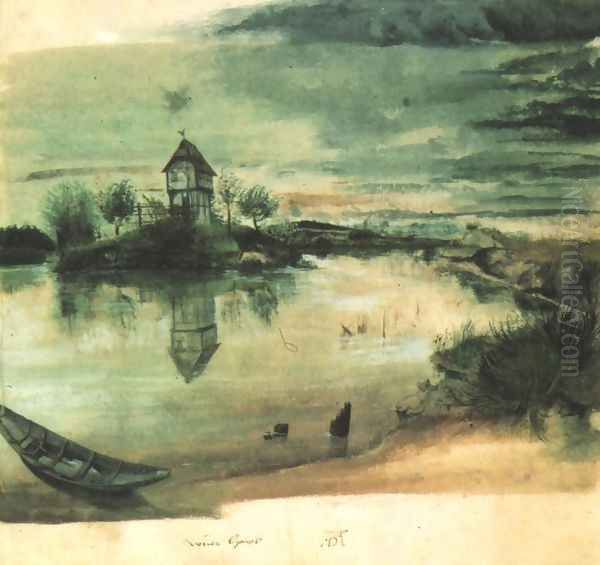 House on an Island in a Pond - view 1