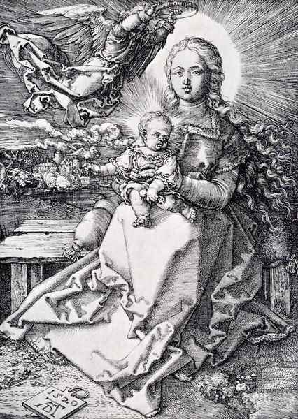 Madonna Crowned By An Angel - view 1