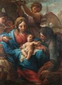 The Rest On The Flight Into Egypt by Francesco Mancini