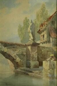 Ponte Di Pietra by Francesco, Lord Mancini
