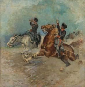 Carica Di Cavalleria by Francesco, Lord Mancini