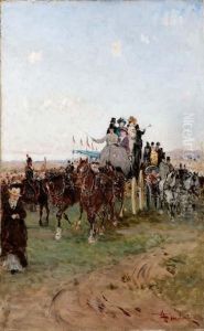Passeggiata In Carrozza by Francesco, Lord Mancini