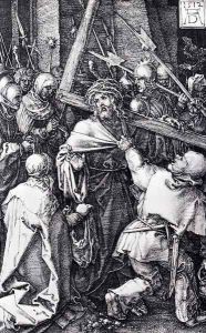 Bearing Of The Cross (Engraved Passion) by Albrecht Durer