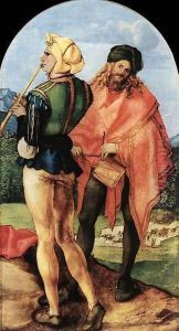 Two Musicians by Albrecht Durer