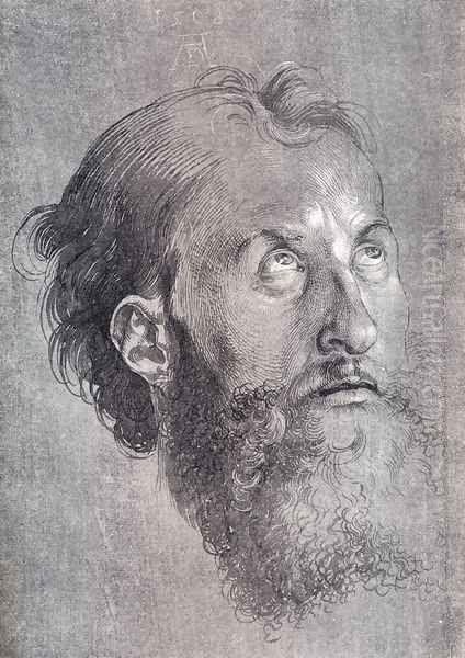 Head Of An Apostle Looking Upward - view 1