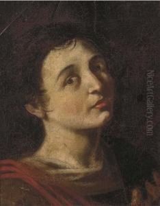 Head Of A Saint by Bartolomeo Manfredi