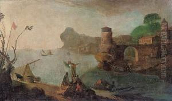 A Classical Harbour Scene - view 1
