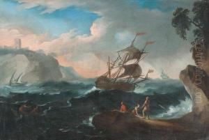 Mare In Tempesta Con Naufraghi