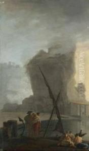 Scena Di Porto by Adriaen Manglard