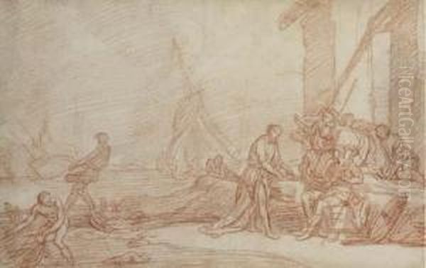 Des Figures Dans Un Port - view 1