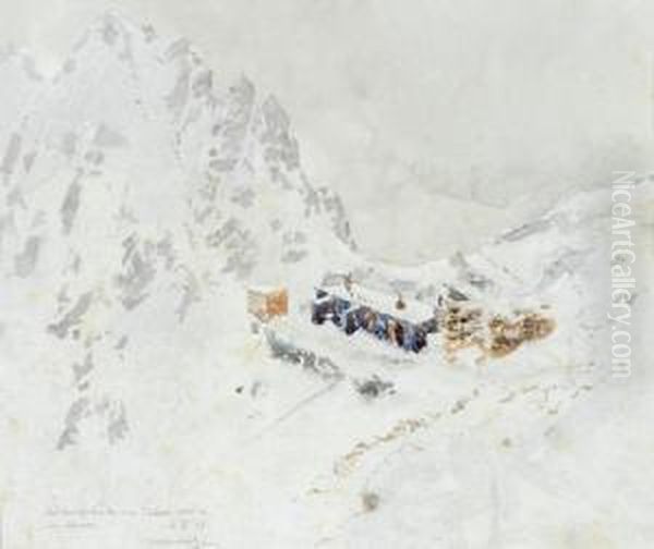 Salzburgerhutte Im Schnee - view 1