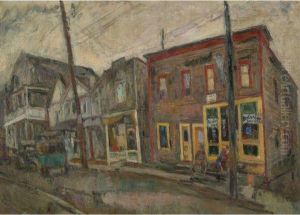 Street In The Bronx by Abraham Manievich