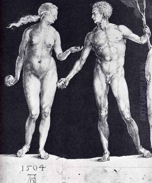 Idealistic Male And Female Figures (or Adam And Eve) - view 1