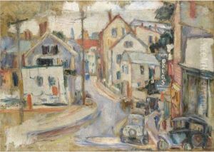 Street Scene by Abraham Manievich