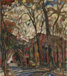 Park Scene by Abraham Manievich
