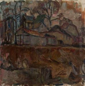 Autumn At The Farm/ Spring At The Farm (double-sided) by Abraham Manievich