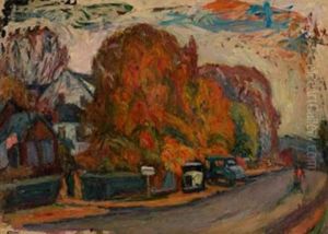 Town Street by Abraham Manievich