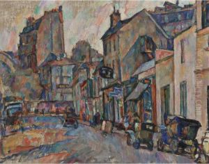 Paris Street Scene by Abraham Manievich