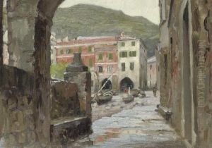 The Archway, Vernazza, October 1907 by Alexander Mann