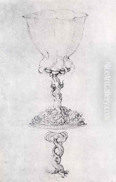 Design For A Goblet With A Variant Of The Base - view 1