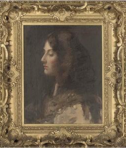 Portrait Of A Lady, Bust-length, In Profile