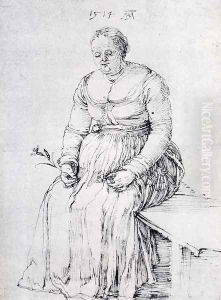 Seated Woman by Albrecht Durer