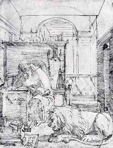 St Jerome In His Study by Albrecht Durer