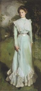Portrait Of Miss Isabella Nairn by Harrington Mann