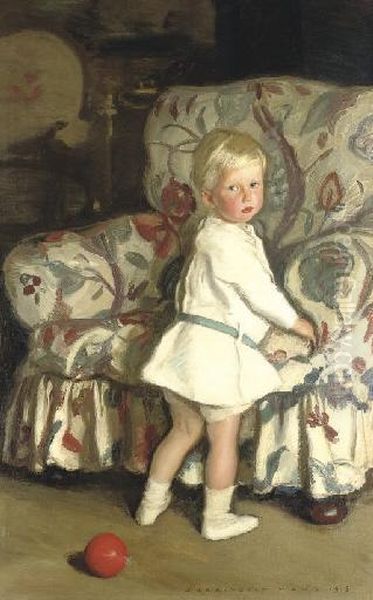 Boy With A Red Ball - view 1
