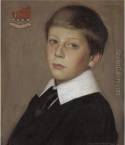 Portrait Of An Eton Boy by Harrington Mann