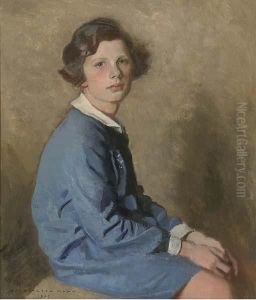 Portrait Of A Young Girl by Harrington Mann